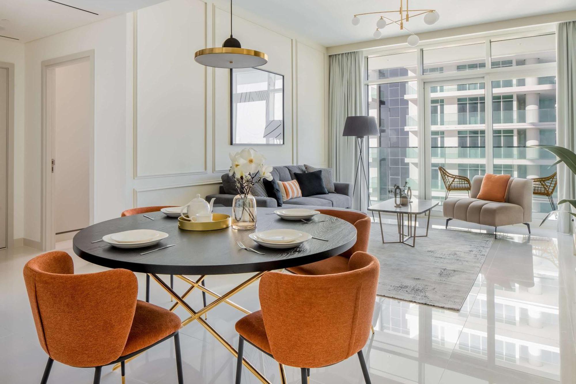 Silkhaus Palm View 1Bdr With Private Beach In Emaar Beachfront Dubai Buitenkant foto